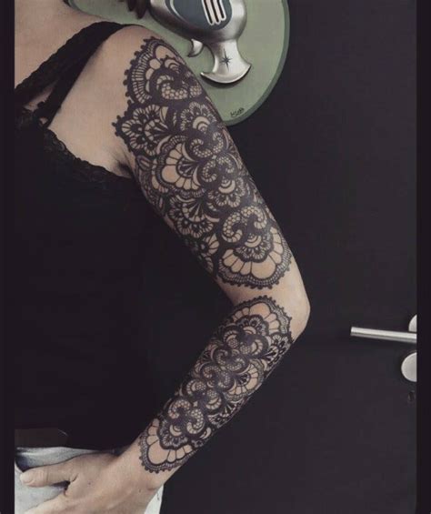 lace tattoo sleeve|More.